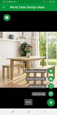 Wood Table Design Ideas android App screenshot 0