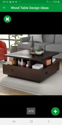 Wood Table Design Ideas android App screenshot 1