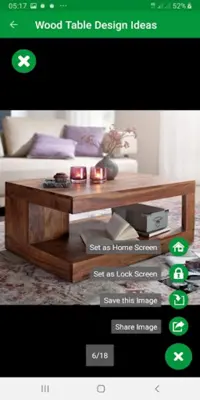 Wood Table Design Ideas android App screenshot 3