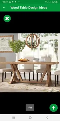 Wood Table Design Ideas android App screenshot 4