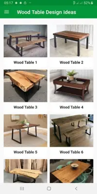 Wood Table Design Ideas android App screenshot 7